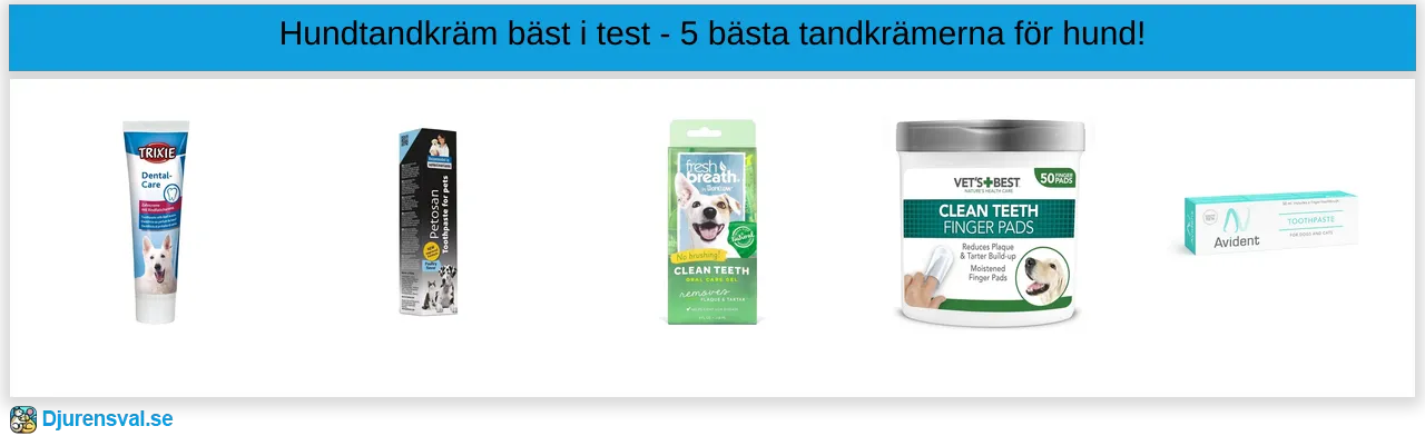 Hundtandkräm bäst i test