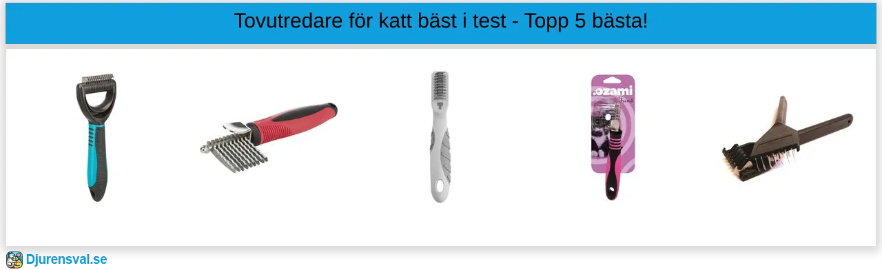 Tovutredare för katt bäst i test