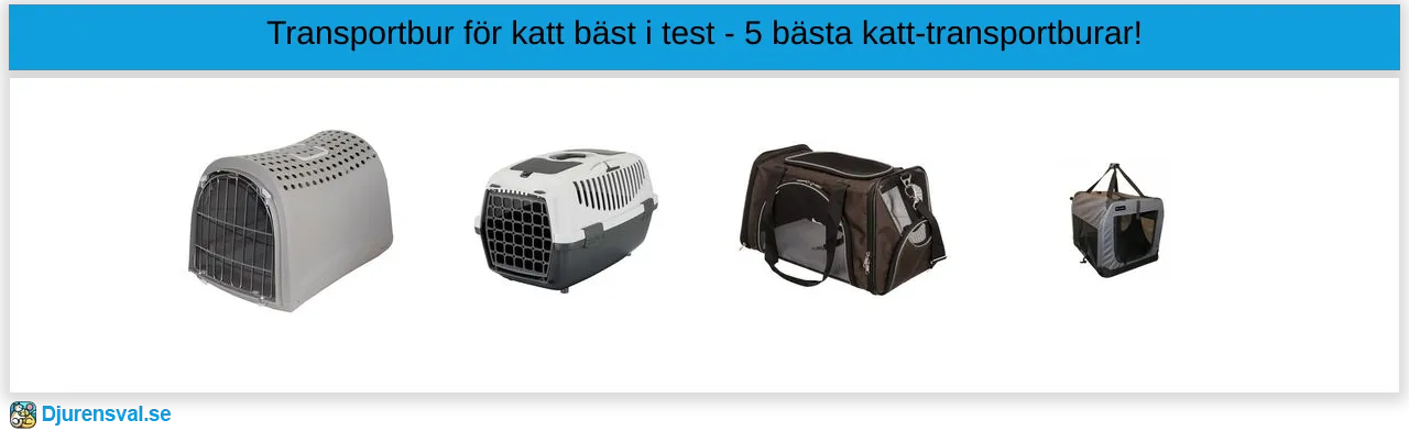 Transportbur katt bäst i test